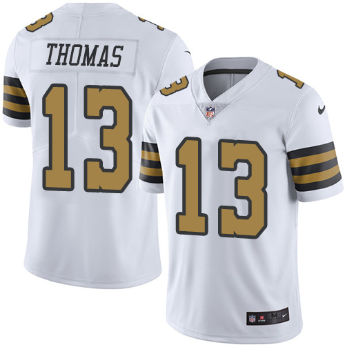 Youth Limited Michael Thomas Nike Jersey White - #13 Rush NFL New Orleans Saints